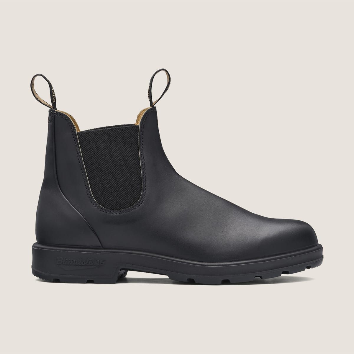 Black herringbone elastic side boot – v cut – Workwear Factory